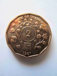 Монета Уганда 2 шиллинга 1987