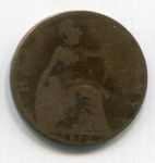 Монета Великобритания 1/2 пенни 1912