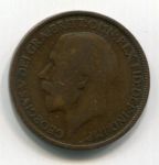 Монета Великобритания 1/2 пенни 1923
