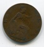 Монета Великобритания 1/2 пенни 1924