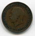 Монета Великобритания 1/2 пенни 1929