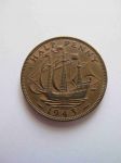Монета Великобритания 1/2 пенни 1943