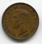 Монета Великобритания 1/2 пенни 1945
