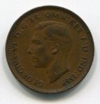 Монета Великобритания 1/2 пенни 1948