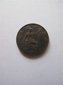 Монета Великобритания 1 фартинг 1919  ГЕОРГ V