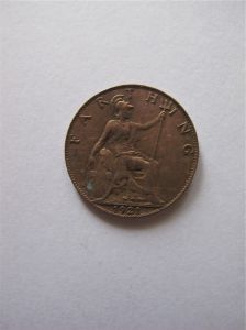Монета Великобритания 1 фартинг 1921  ГЕОРГ V
