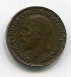 Монета Великобритания 1 фартинг 1932