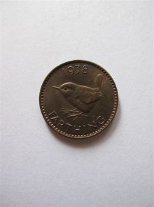Монета Великобритания 1 фартинг 1938  ГЕОРГ VI