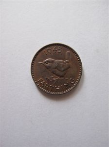 Монета Великобритания 1 фартинг 1945  ГЕОРГ VI