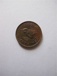Монета Великобритания 1 фартинг 1946  ГЕОРГ VI