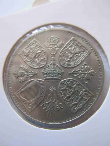 Монета Великобритания 1 крона 1960