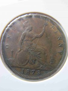 Великобритания 1 пенни 1873 Виктория