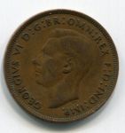 Монета Великобритания 1 пенни 1945
