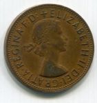 Монета Великобритания 1 пенни 1966