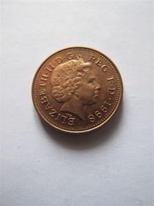 Великобритания 1 пенни 1998