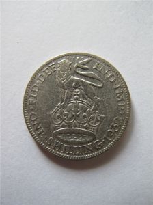 Монета Великобритания 1 шиллинг 1932 серебро  ГЕОРГ V