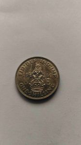 Великобритания 1 шиллинг 1940 Шотландский Серебро