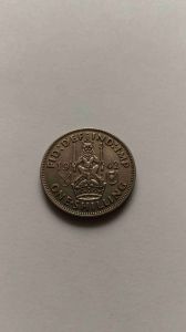 Великобритания 1 шиллинг 1942 Шотландский Серебро