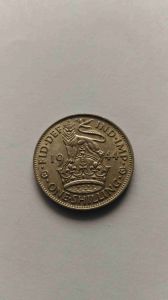 Великобритания 1 шиллинг 1944 Английский Серебро