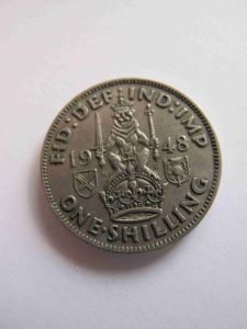 Великобритания 1 шиллинг 1948 Шотландский герб  ГЕОРГ VI