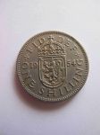 Монета Великобритания 1 шиллинг 1954 Шотландский герб