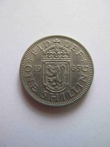 Великобритания 1 шиллинг 1965 Шотландский герб  ЕЛИЗАВЕТА II