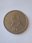Монета Великобритания 10 пенсов 1974