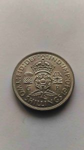 Великобритания 2 шиллинга 1940 Серебро