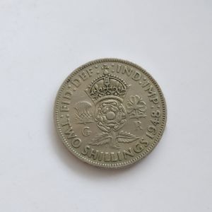 Монета Великобритания 2 шиллинга 1948  ГЕОРГ VI