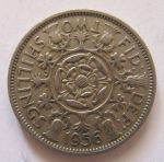 Монета Великобритания 2 шиллинга 1956