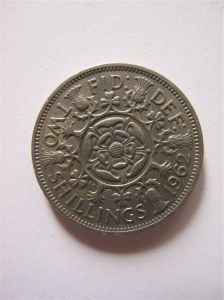 Монета Великобритания 2 шиллинга 1962 ЕЛИЗАВЕТА II