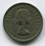 Монета Великобритания 2 шиллинга 1966