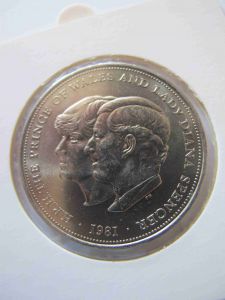 Великобритания 25 пенсов (Крона) 1981