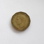 Монета Великобритания 3 пенса 1937