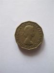 Монета Великобритания 3 пенса 1954