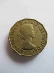 Монета Великобритания 3 пенса 1957