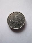 Монета Великобритания 5 пенсов 2001