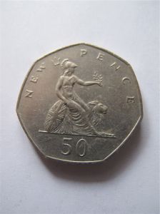 Великобритания 50 пенсов 1981