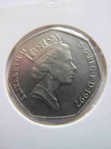 Великобритания 50 пенсов 1997