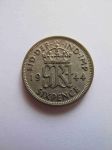 Монета Великобритания 6 пенсов 1944 серебро