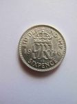 Монета Великобритания 6 пенсов 1946 серебро