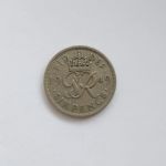 Монета Великобритания 6 пенсов 1949