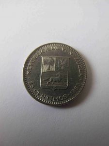 Монета Венесуэла 25 сентимо 1965