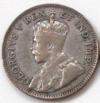 Монета Британская Восточная Африка 1/2 шиллинга 1921 серебро