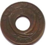 Монета Британская Восточная Африка 1 цент 1923