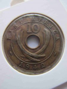 Британская Восточная Африка и 10 центов 1942