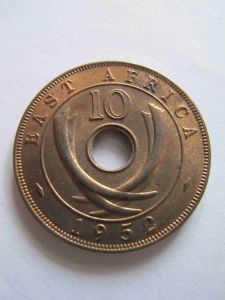 Британская Восточная Африка и 10 центов 1952