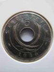 Монета Британская Восточная Африка 5 центов 1936 KN