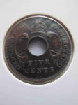 Монета Британская Восточная Африка 5 центов 1936 KN