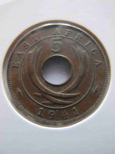 Британская Восточная Африка и 5 центов 1941